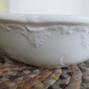 Mellor & Co England RARE White Ironstone Bowl Antique China Large White Serving